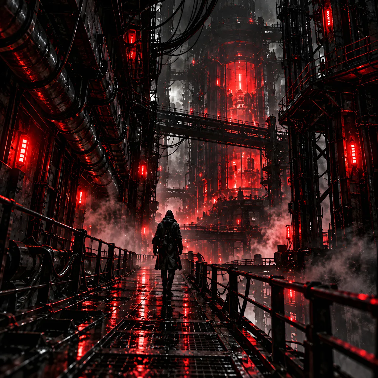 The corridor to the central reactor. With every step he remembers more: cities he never saw, people he never met.